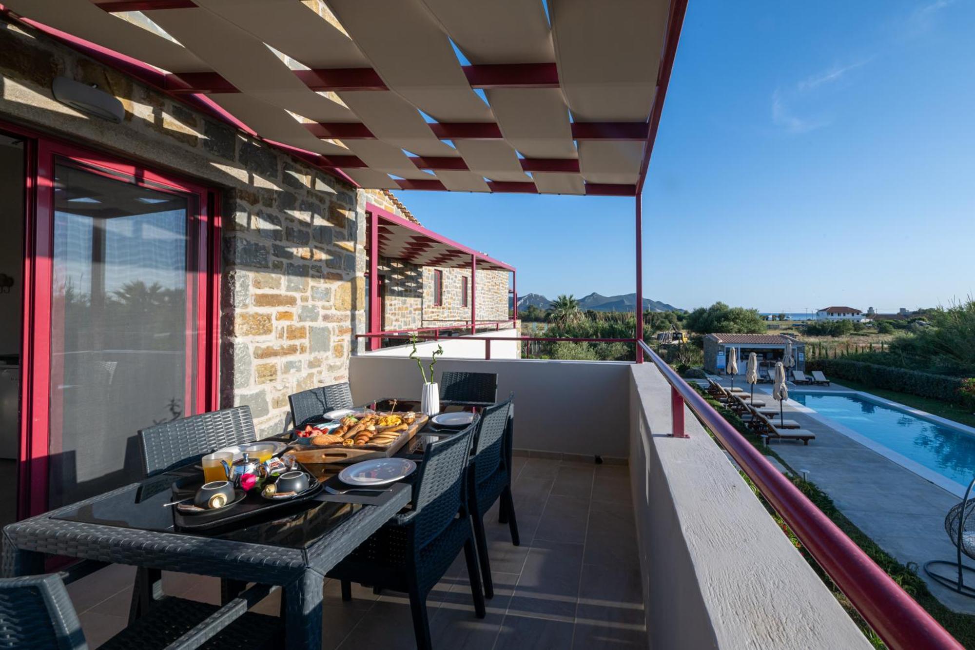 Abeloessa Methonian Hospitality Aparthotel Exterior foto